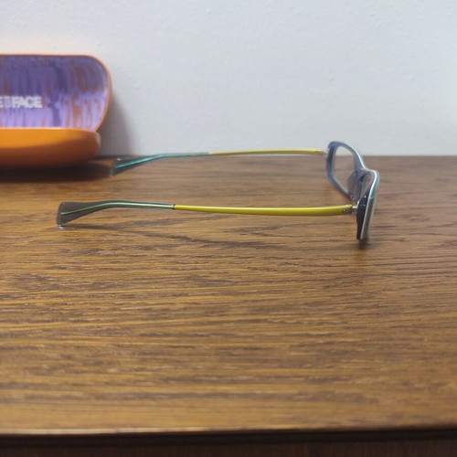 Face a Face women's eyeglasses, blue acetate with metal temples