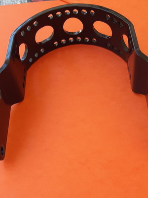 Black chrome front fork brace - hornament - επέκταση μπροστινού φτερού & σταιεροποιητής πιρουνιον Yamaha xvs 650, 400 drag star καινούργιο