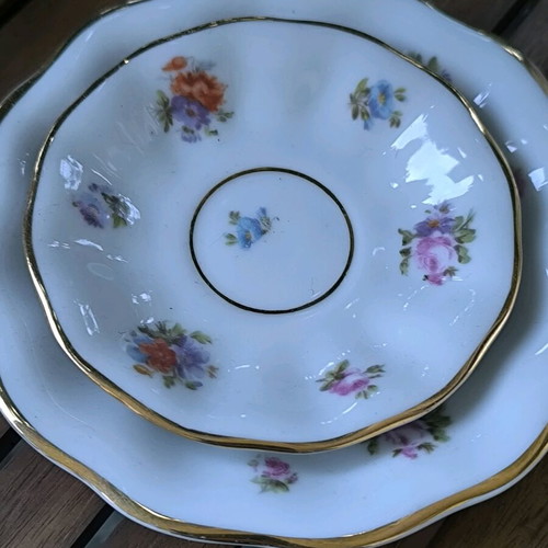 German porcelain triple tea and coffee set Fürstenberg Brunsviga like new