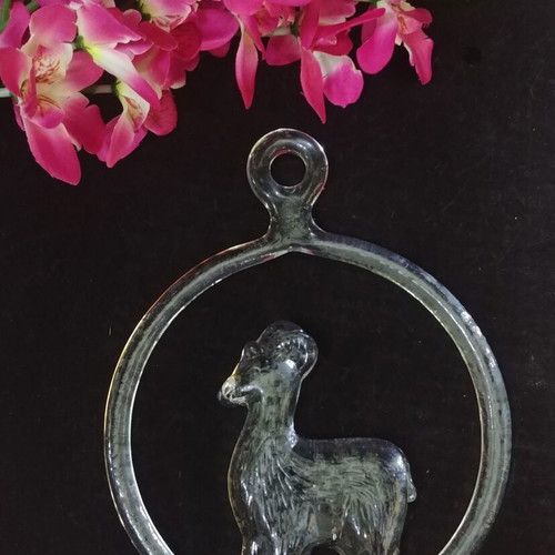 Kosta Boda Julbock Suncatcher Bertil Vallien like new