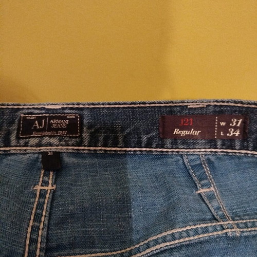 Armani Jeans men's jeans pants used, blue