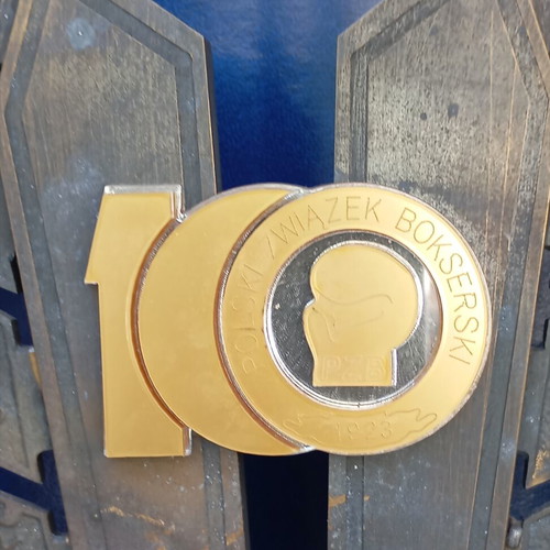 Rare collectible trophy for 100 years of Polish boxing, used