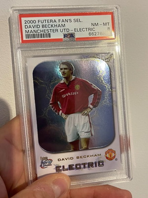David Beckham 2000 Futera Electric Foil Card used