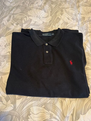 Polo shirt long sleeve XXL like new, black