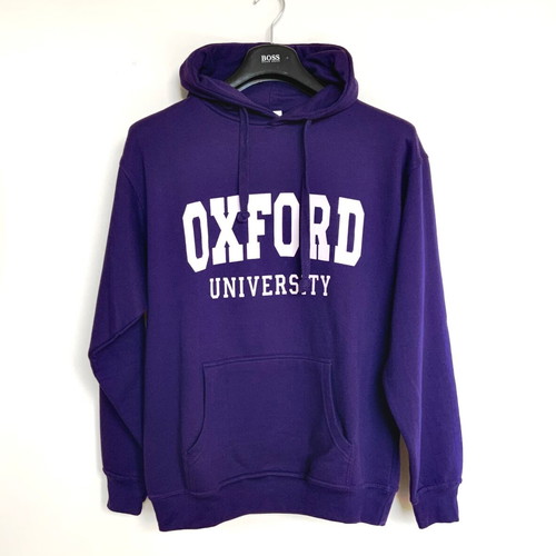 Oxford University men's hoodie sweatshirt new, size M, purple
