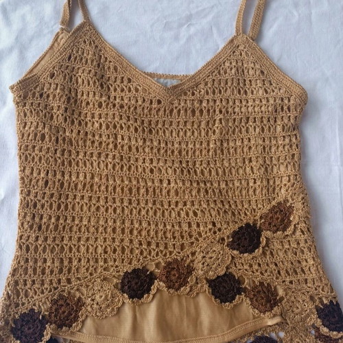 Angela Nicole crochet top and cardigan set, size Medium, like new