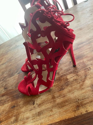 Mango red sandals new, size 37