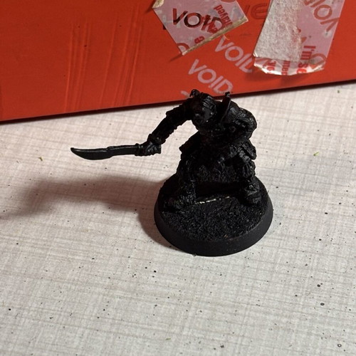 Lord of the Rings metallic miniature Gorbag painted black