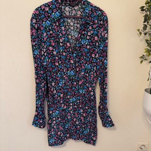 Mini floral dress Zara new multicolor