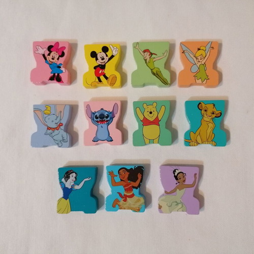 Disney Stacks wooden figures set of 11 like new