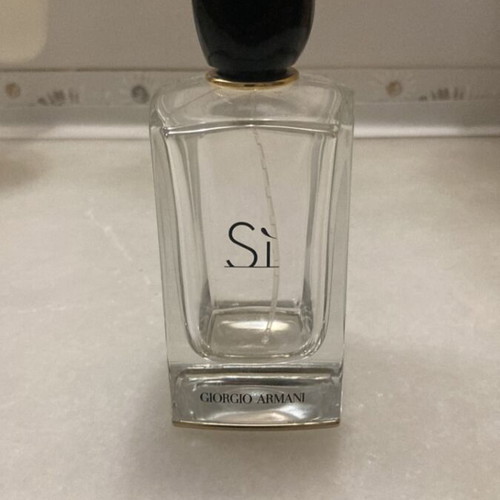 Si Giorgio Armani empty perfume bottle used