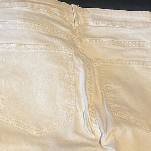 H&M white skinny jeans XS skinny ankle regular waist used with blue mark