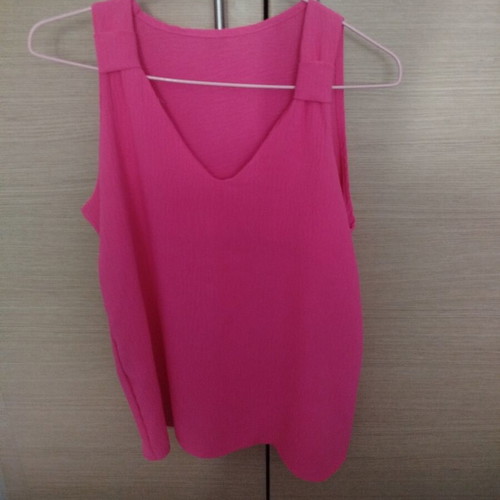Sleeveless summer blouse Italy, new, pink, one size