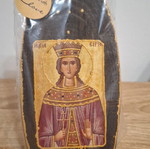 Handmade wooden religious icons new, height 15 cm