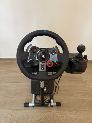 Logitech G29 Driving Force με Shifter και Stand Pro σαν καινούργιο για PS5 PS4 PC