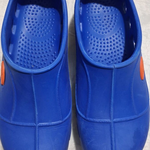 Emanuele clogs size 37, like new, blue and orange