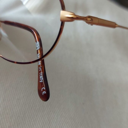 Vintage eyeglass frame like new, gold with brown tortoiseshell