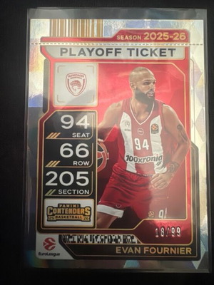 Evan Fournier numbered card new 18/99