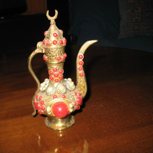 Vintage miniature teapot used from Constantinople