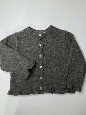 Zara knitted cardigan like new, gray, size 98 cm for 3-year-old girl