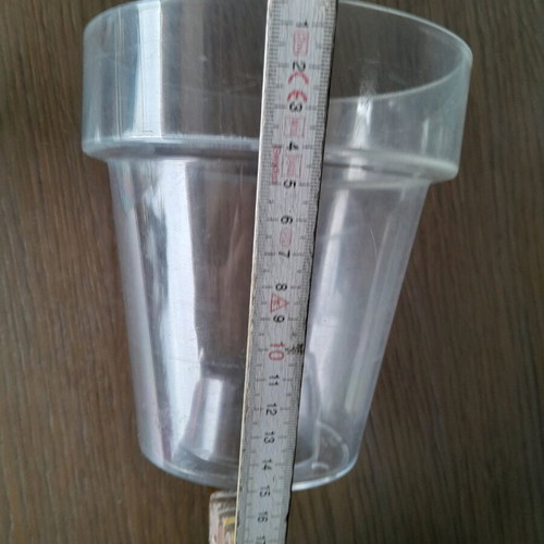 Plastic orchid pots like new, pack of 3