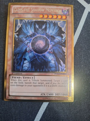 Caius the Shadow Monarch Yu-Gi-Oh! card like new, 1st Edition PGLD-EN066