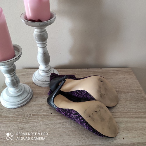 Zara Woman heels used, size 39, purple