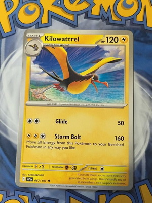 Kilowattrel κάρτα Pokémon 067/191 Surging Sparks