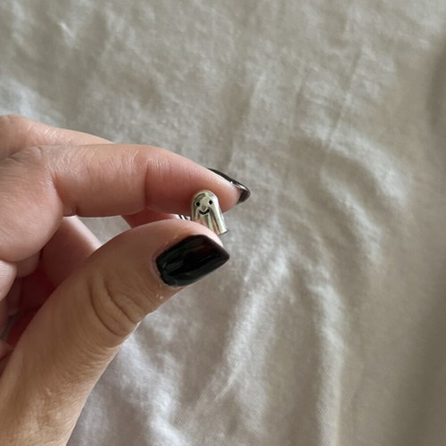 Pandora ghost charm, silver