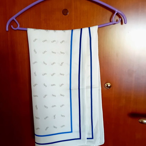 Two women's scarves, one silk, like new