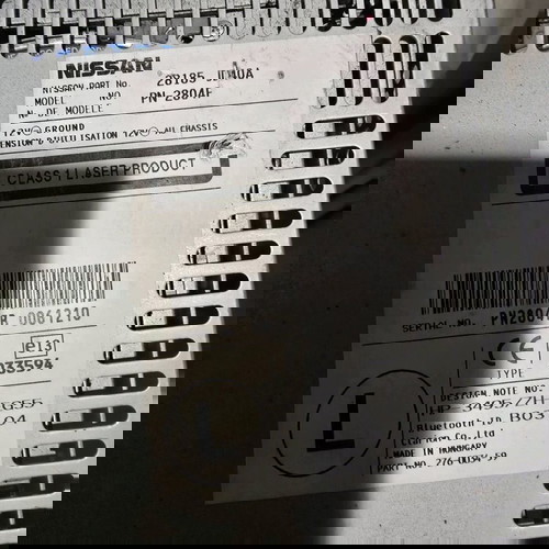 ραδιοcd αυτοκινήτου ΆΓΝΩΣΤΗ ΛΕΙΤΟΥΡΓΊΑ