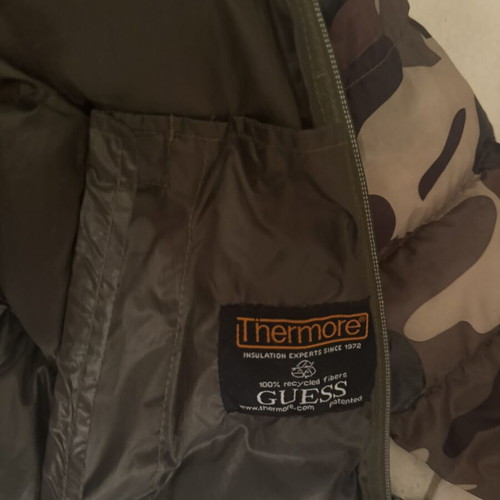 Guess children's jacket like new, size 7 years, brown and green