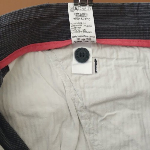 Marks & Spencer Autograph men's striped bermuda shorts set, size 34