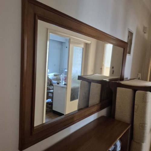 Large mirror with wooden frame like new, 1.80m x 0.90m