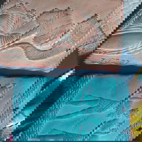 Alabaster Acropolis statue used with two ceramic frames