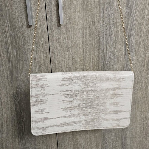 Axel envelope bag crossbody new, beige and red 30x18