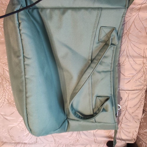 Leclerc changing bag crossbody sage green large like new