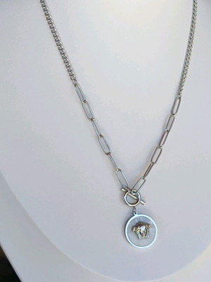 Stainless Steel Necklace New Silver