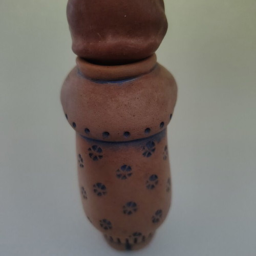 Ceramic girl bottle for perfume, new, 13 cm