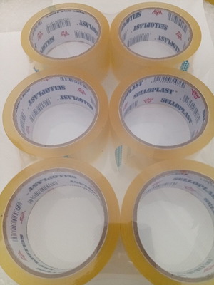 Transparent packing tapes pack of 6, new