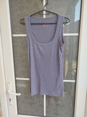 Simple tank top used, gray and purple, size M