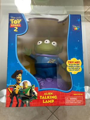 Toy Story 2 Alien Talking Lamp μεταχειρισμένο, σπάνιο Thinkway Toys