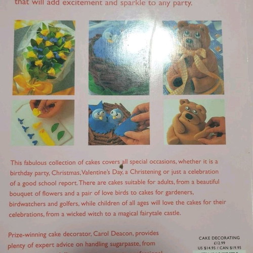 Carol Deacon's Party Cakes book like new with 45 cake designs