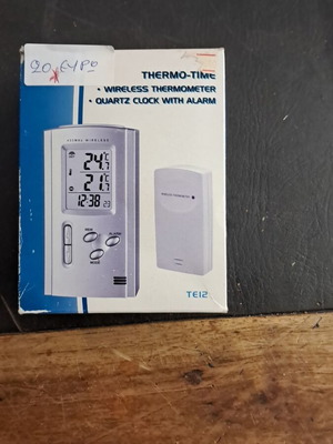 Thermo-Time ασύρματος θερμόμετρο μεταχειρισμένο, ρολόι quartz με ξυπνητήρι