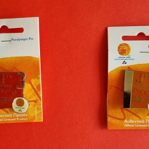 Olympic pins Athens 2004 new, set of 4 pieces
