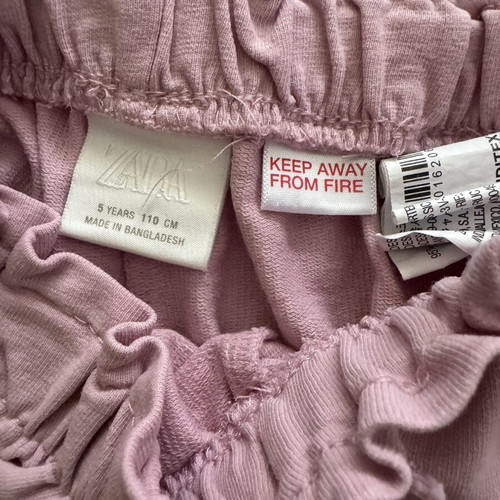 Zara girls' pants like new, size 110 cm, pink