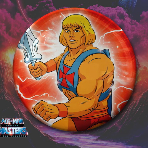He-Man and the Masters of the Universe pin set new, 7 pieces, 3 cm