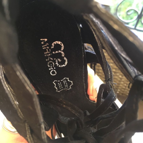 Makgio lace up sandals new, size 38, black