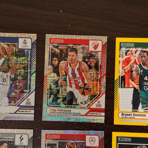 Panini Donruss Euroleague 2024-2025 cards like new, pack of 9