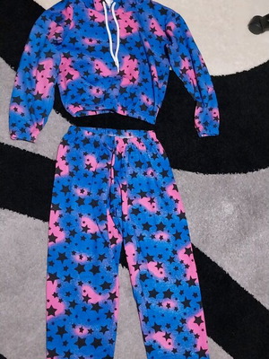 Colorful tracksuit set like new, size S